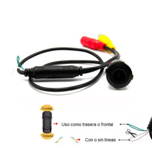 Cámara universal empotrable horizontal AHD 720P 1080P CVBS trasera/frontal