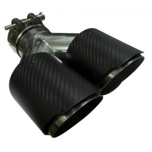 COLA DE ESCAPE TIPO CARBONO DOBLE DERECHA