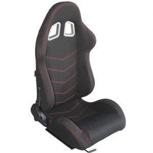 SEMIBAQUET TELA NEGRO-ROJO