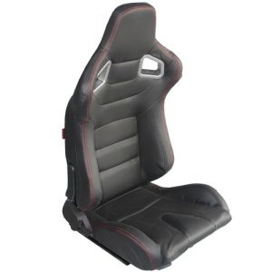 SEMIBAQUET GRANDE CUERO NEGRO C-ROJAS