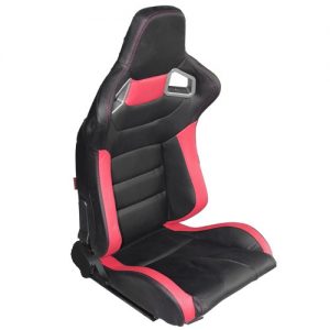 SEMIBAQUET GRANDE CUERO NEGRO - ROJO