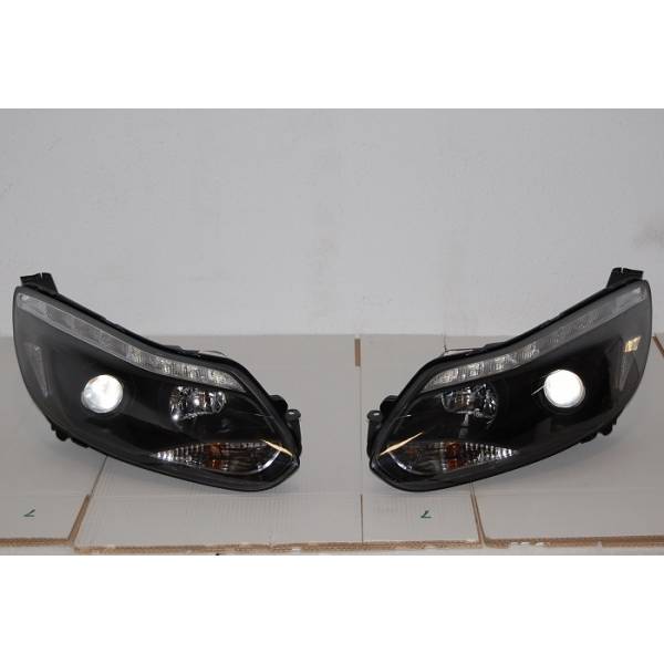FAROS DELANTEROS FORD FOCUS 2011-2014 LUZ DIA - Imagen 2