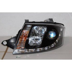 FAROS DELANTEROS LUZ DE DIA AUDI TT 98-05 8N BLACK 12PIN H7-H1