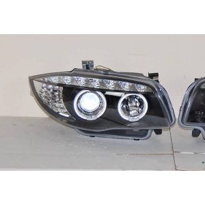FAROS DELANTEROS LUZ DE DIA BMW E87/E81/E82/E88 07-11 BLACK