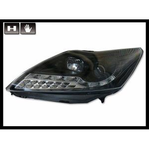FAROS DELANTEROS LUZ DE DIA FORD FOCUS 2008, INTERMITENTE LED, BLACK