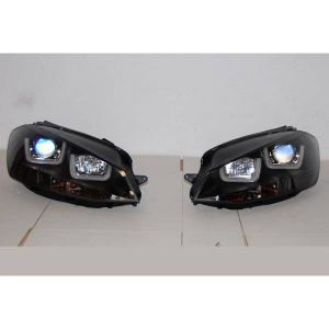 FAROS DELANTEROS LUZ DE DIA REAL VOLKSWAGEN GOLF 7 BLACK