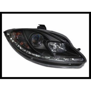 FAROS DELANTEROS LUZ DE DIA SEAT LEON-TOLEDO '05-08 BLACK