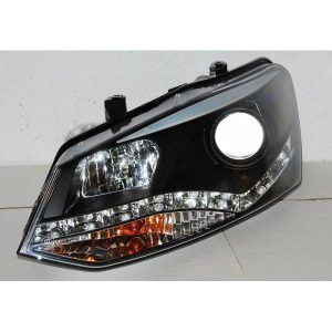 FAROS DELANTEROS LUZ DE DIA VOLKSWAGEN POLO '10, BLACK