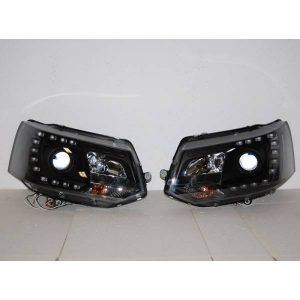 FAROS DELANTEROS LUZ DIA REAL VOLKSWAGEN T5 BLACK DRL