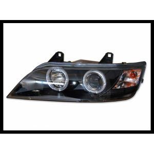 FAROS DELANTEROS OJOS DE ANGEL BMW Z3 '96 BLACK ELECT.