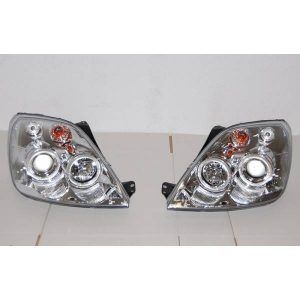 FAROS DELANTEROS OJOS DE ANGEL FORD FIESTA 2002-2008.