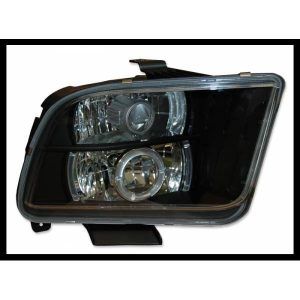 FAROS DELANTEROS OJOS DE ANGEL FORD MUSTANG '05 BLACK