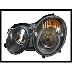 FAROS DELANTEROS OJOS DE ANGEL MERCEDES CLK '98 W208 BLACK