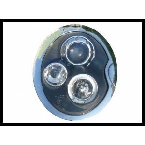 FAROS DELANTEROS OJOS DE ANGEL MINI '01/'05 R50 / R52 / R53 BLACK