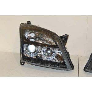 FAROS DELANTEROS OJOS DE ANGEL OPEL VECTRA C '02 BLACK