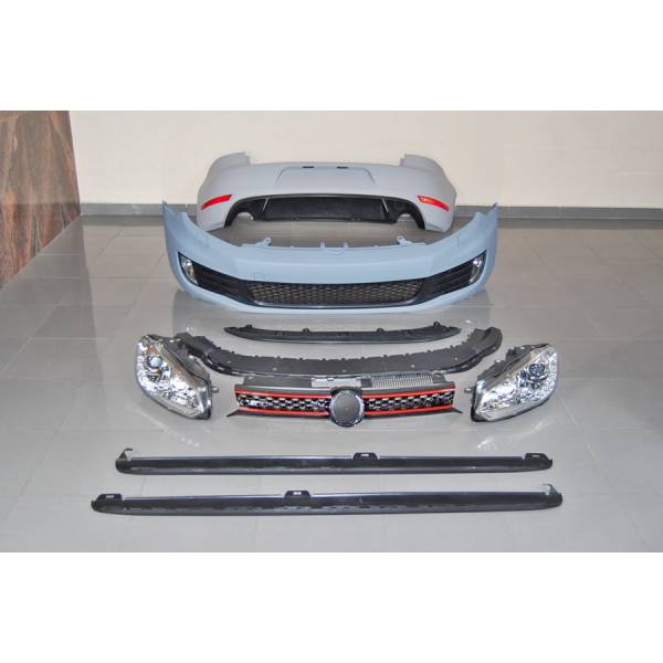 KIT DE CARROCERÍA VOLKSWAGEN GOLF 6 2009-2012 LOOK GTI ABS FAROS - Imagen 2