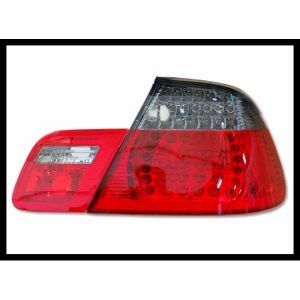 PILOTOS TRASEROS BMW E46 '98-'05 CC, LED, RED, CHROMED, SMOKED