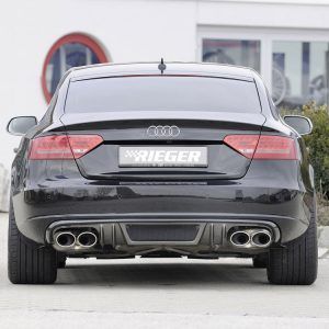 Difusor trasero Rieger Audi A5 carbon look