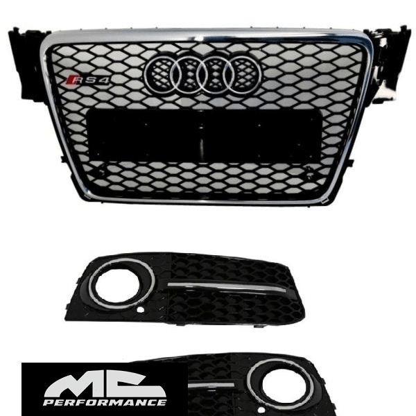 Kit calandra+antinieblas Audi A4 RS4 look
