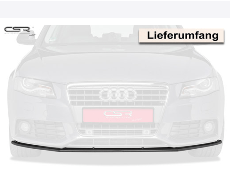 Spoiler Delantero Audi A4 B8 Look Carbono - Imagen 2