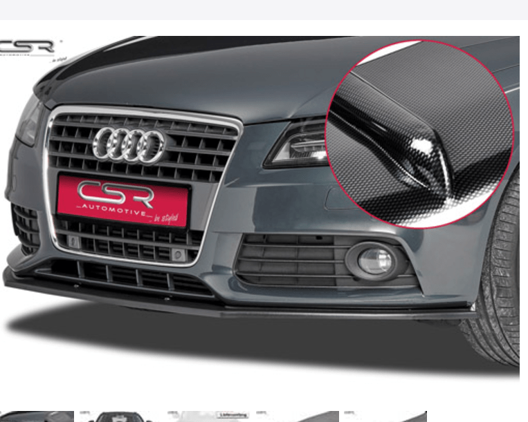 Spoiler Delantero Audi A4 B8 Look Carbono - Imagen 3