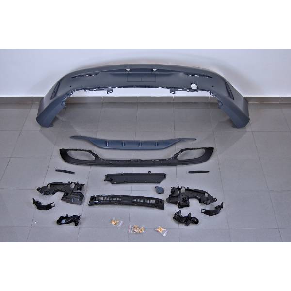 PARAGOLPES TRASERO MERCEDES W205 2P 14-18 LOOK AMG - Imagen 3