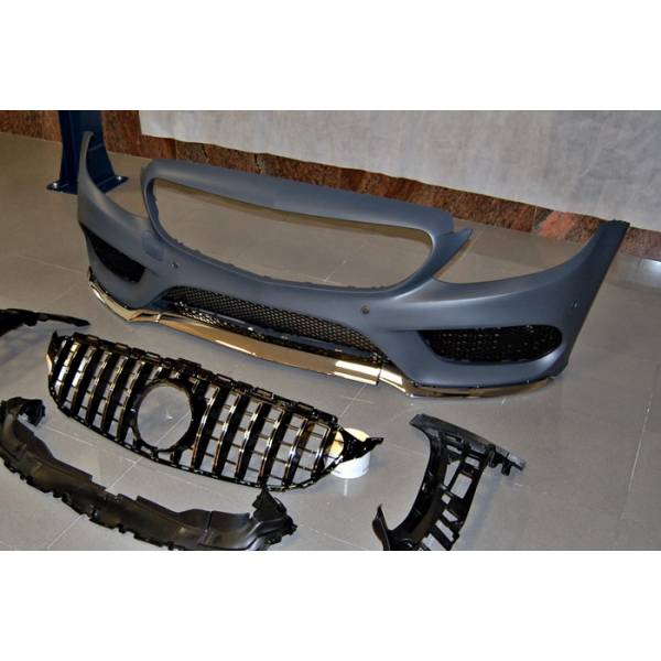 PARAGOLPES DELANTERO MERCEDES W205 2014-2018 2P / 4P / SW LOOK AMG C63 - Imagen 3