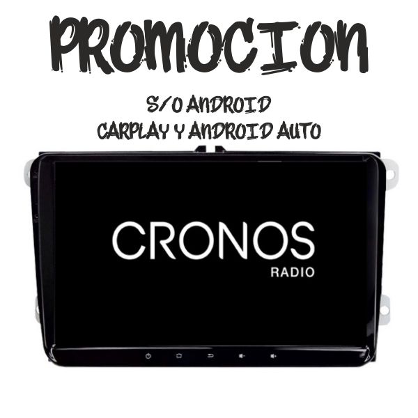 PANTALLA ANDROID VOLKSWAGEN BEETLE / CADDY / CC / EOS / GOLF 5 / GOLF 6 / JETTA / MULTIVAN 6 / PASSAT / POLO / SCIROCCO / SHARAN / TIGUAN / TOURAN / TRANSPORTER 6 / CARAVELLE 10 9" PULGADAS