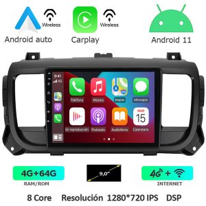 PANTALLA CITROEN JUMPY +2016  9" PULGADAS