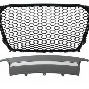 PARRILLA Y DIFUSOR TRASERO ADECUADO PARA AUDI A4 B8 FACELIFT (2012-2015) LIMOUSINE AVANT RS DESIGN