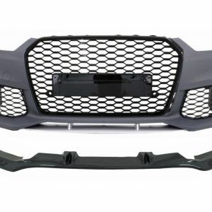 PARAGOLPES DELANTERO COMPLETO CON LABIO DE SPOILER ADD-ON ADECUADO PARA AUDI A6 C7 4G FACELIFT (2015-2018) RS6 DESIGN