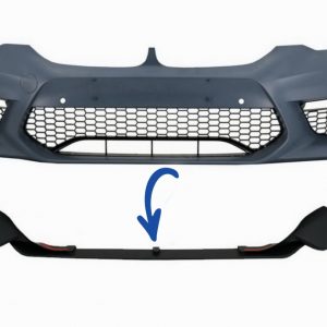 SPOILER DE PARAGOLPES DELANTERO ADECUADO PARA BMW SERIE 5 G30 G31 LIMOUSINE TOURING (2017-UP) M5 DESIGN BLACK