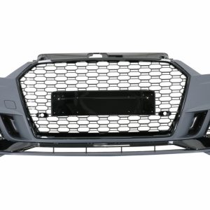 PARAGOLPES DELANTERO ADECUADO PARA AUDI A3 8V FACELIFT (2016-2018) HATCHBACK SPORTBACK RS3 BRILLIANT BLACK DESIGN