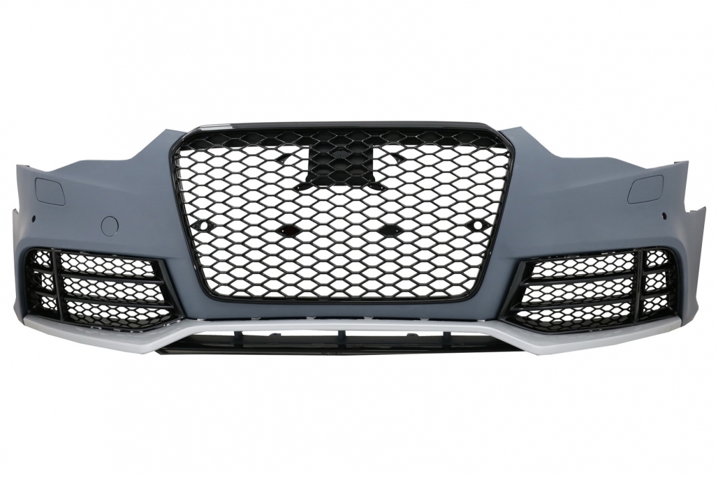 PARAGOLPES DELANTERO ADECUADO PARA AUDI A5 8T FACELIFT (2012-2016) DISEÑO RS5 CON PARRILLAS DE PANAL - Imagen 2