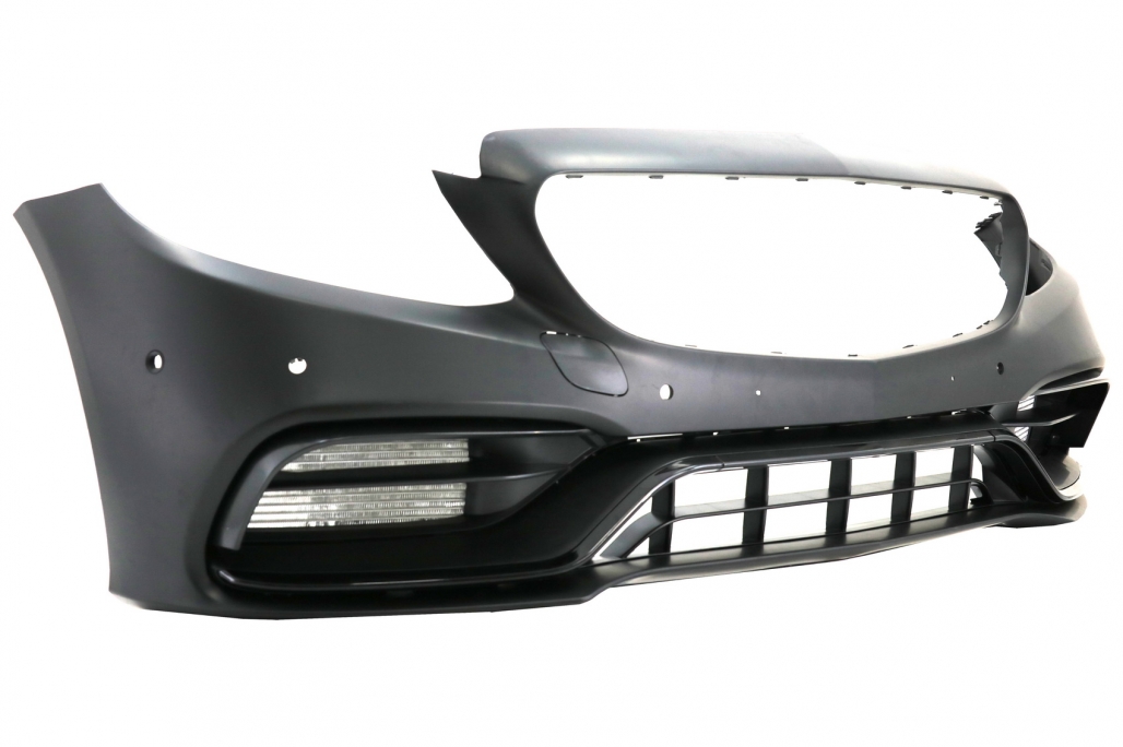 PARACHOQUES DELANTERO ADECUADO PARA MERCEDES CLASE C W205 S205 A205 C205 LIMOUSINE T-MODEL COUPE CABRIOLET (2014-2020) FACELIFT C63 DESIGN - Imagen 2