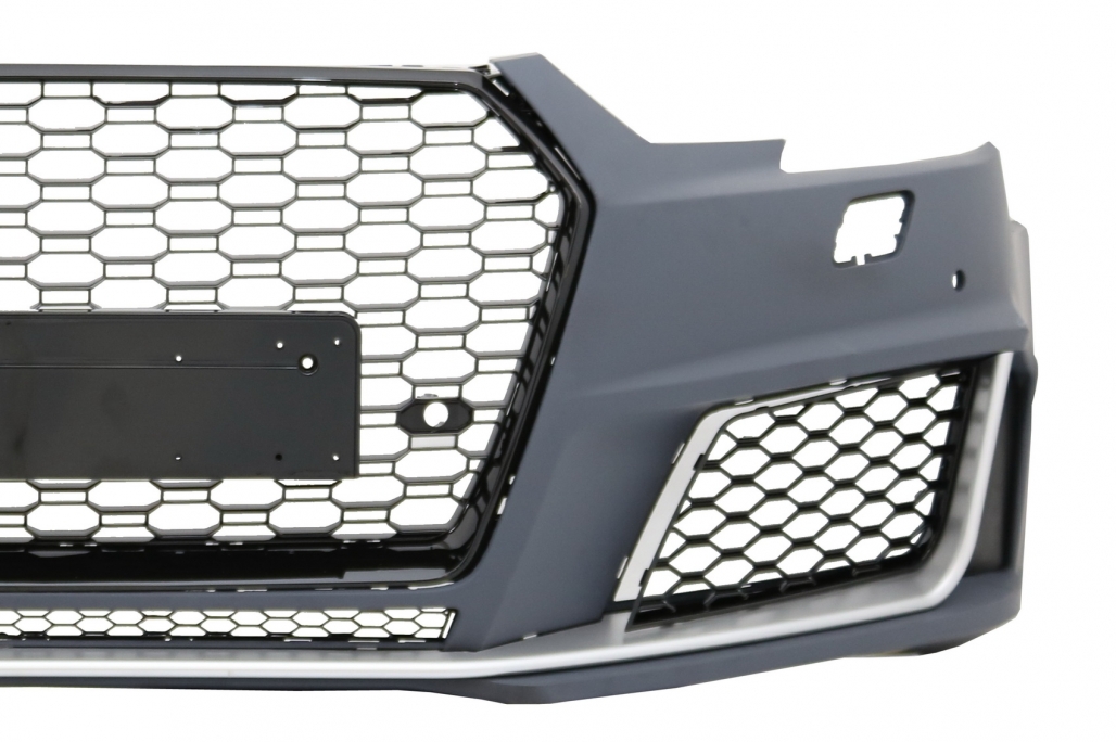 PARAGOLPES DELANTERO CON REJILLA ADECUADO PARA AUDI A4 B9 8W (2016-2018) QUATTRO RS4 DESIGN - Imagen 2