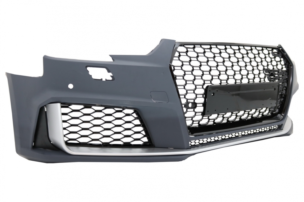 PARAGOLPES DELANTERO CON REJILLA ADECUADO PARA AUDI A4 B9 8W (2016-2018) QUATTRO RS4 DESIGN - Imagen 3