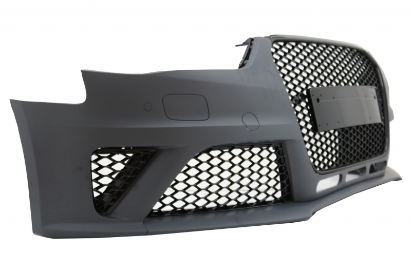 PARAGOLPES DELANTERO CON SOPORTADOR DE PARAGOLPES TRASERO DIFUSOR Y PUNTAS DE ESCAPE ADECUADOS PARA AUDI A4 B8 FACELIFT (2012-2015) LIMUSINE AVANT RS4 DESIGN - Imagen 3