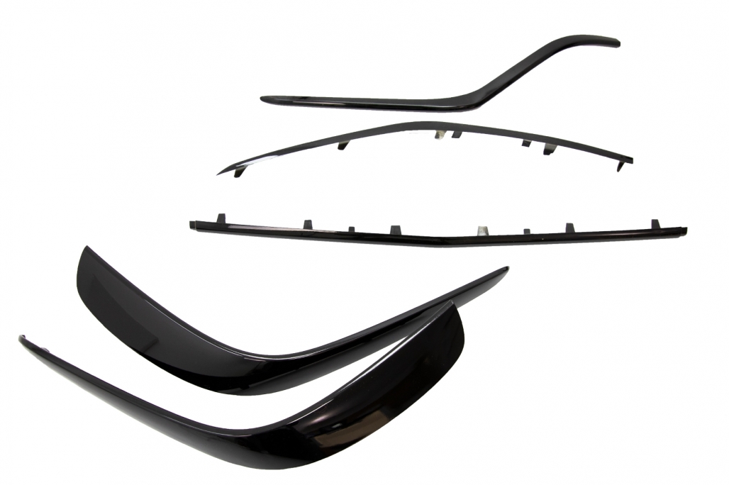 SPOILER DELANTERO SPLITTER FLAPS FLICS APTO PARA MERCEDES GLE COUPE C292 (2015-2018) PIANO BLACK