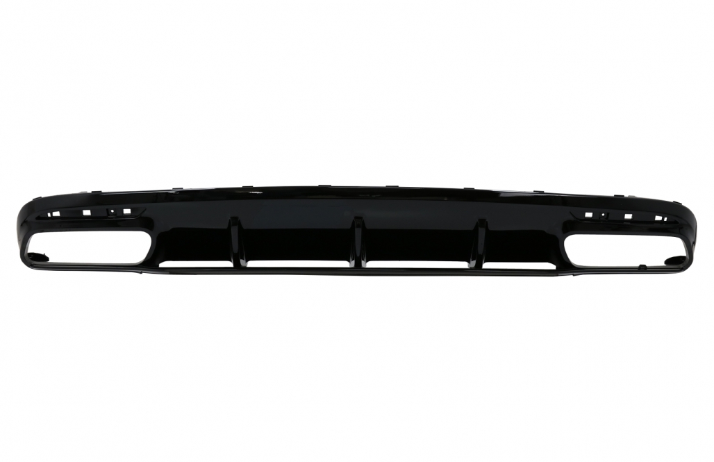 DIFUSOR DE AIRE DE PARACHOQUES TRASERO CON PUNTAS DE SILENCIADOR NEGRO ADECUADO PARA MERCEDES CLASE S C217 COUPE (2014-2020) S63 FACELIFT DESIGN - Imagen 3