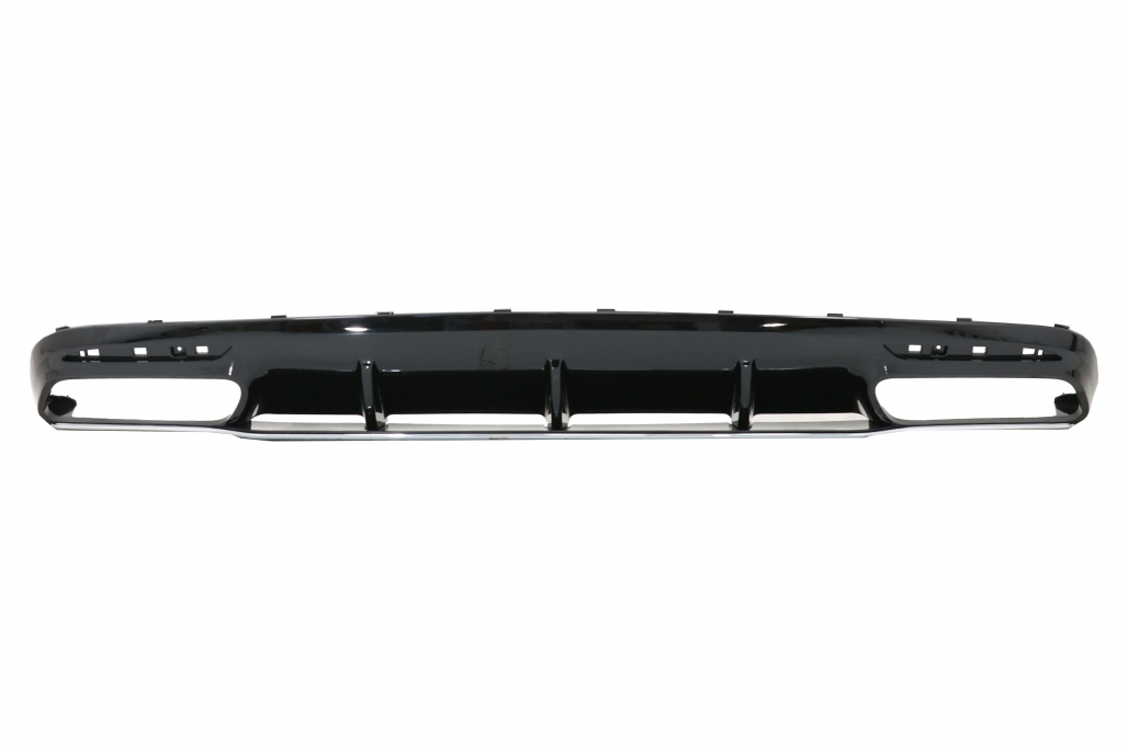 DIFUSOR DE AIRE DE PARACHOQUES TRASERO CON PUNTAS DE SILENCIADOR CROMADAS ADECUADO PARA MERCEDES CLASE S C217 COUPE (2014-2020) S63 FACELIFT DESIGN - Imagen 2