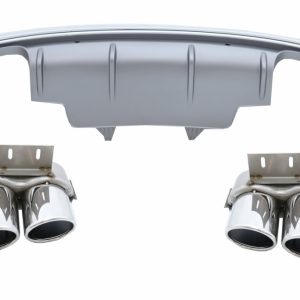 PARAGOLPES TRASERO SPOILER VALANCE DIFUSOR DOBLE OUTLET ADECUADO PARA AUDI Q5 8R FACELIFT (2013-2016) PARAGOLPES S-LINE
