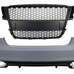 PARAGOLPES TRASERO ADECUADO PARA AUDI A5 S5 8T (2007-2011) DISEÑO RS5 CON PILLINES FRONT GRILLE MATTE BLACK