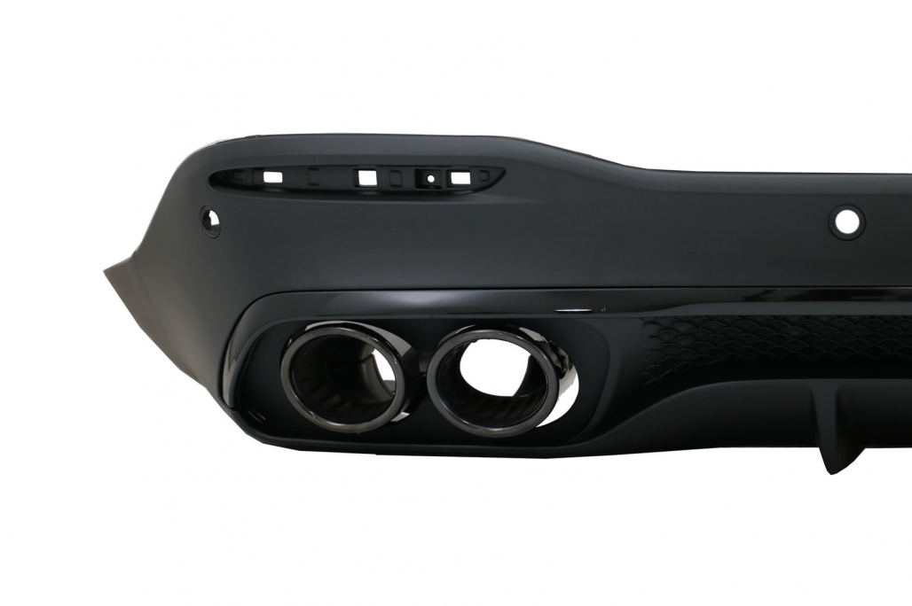 DIFUSOR TRASERO CON PUNTAS DE SILENCIADOR DE ESCAPE NEGRO ADECUADO PARA MERCEDES GLE W167 SUV V167 SPORT LINE (2019-UP) GLE53 DESIGN NIGHT PACKAGE - Imagen 3