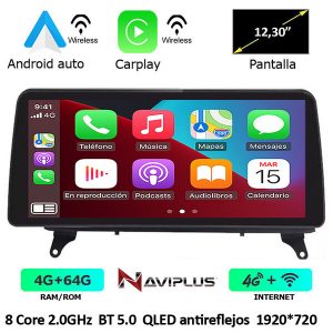 Pantalla Multimedia Bmw X5 E70 / X6 E71/E72 - Sistema CIC - 12"