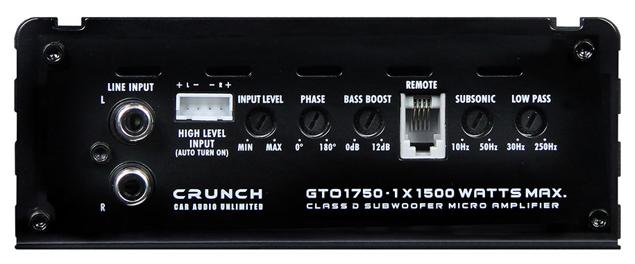 AMPLIFICADOR MONO DIGITAL CLASE D - CRUNCH GTO1750 - Imagen 2