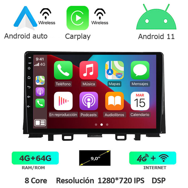 NAVEGADOR ANDROID ESPECÍFICO PARA KIA RIO / STONIC +2018>