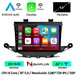 Radio navegador específico Android Opel Astra K +2015>
