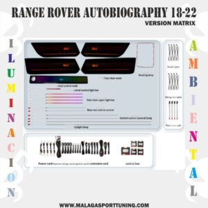 RANGE ROVER AUTOBIOGRAPHY 18-22 Ver MATRIX ILUMINACION AMBIENTAL DINAMICA