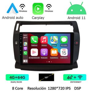 PANTALLA ANDROID Citroen C4 (2004-2010)